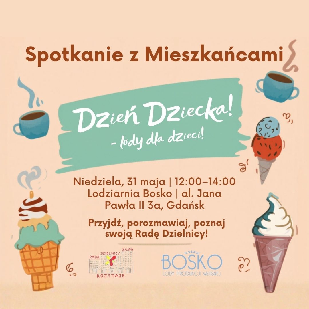 Spotkanie z mieszkańcami przy kawie i lodach!